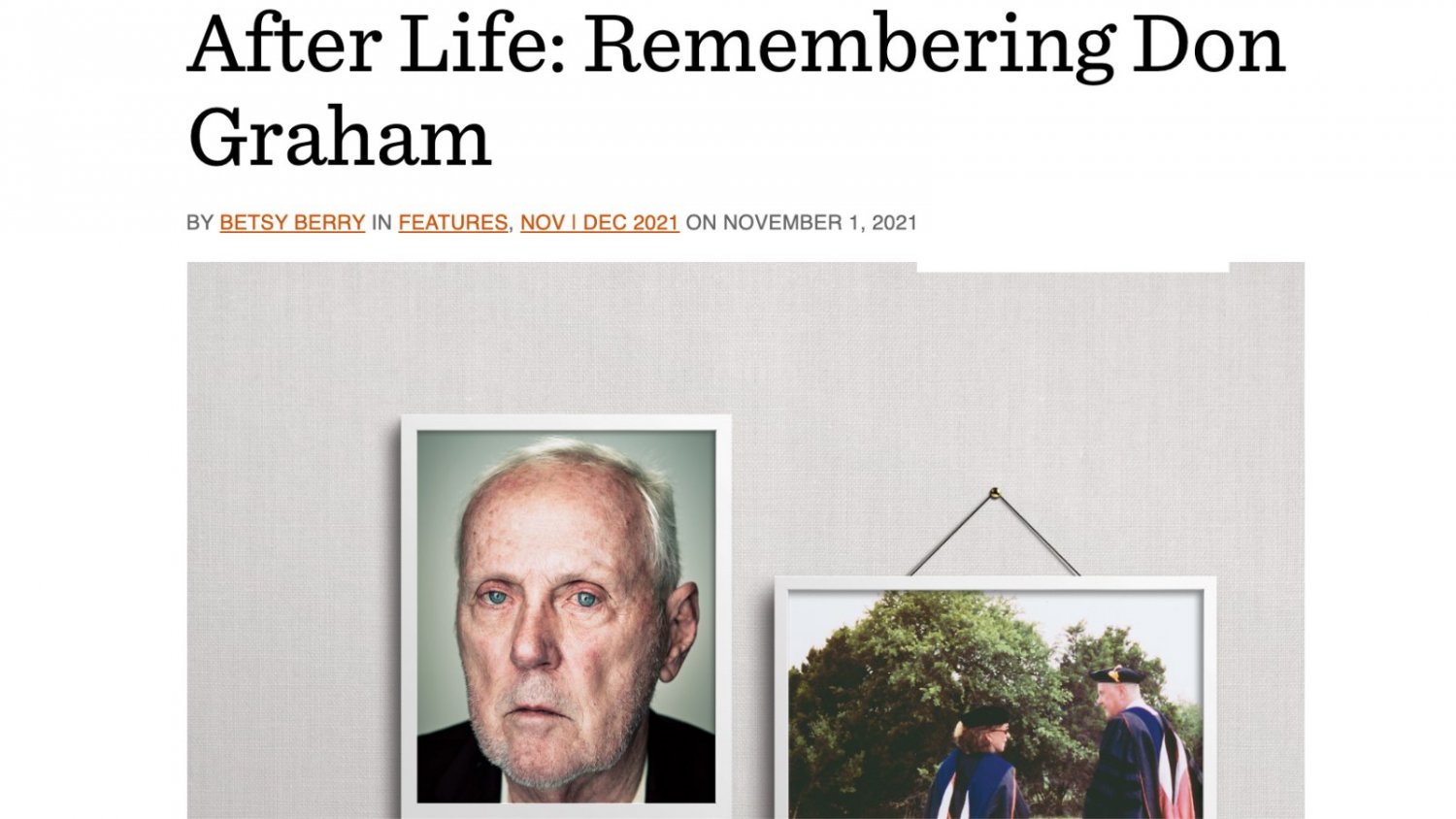 Remembering Don Graham